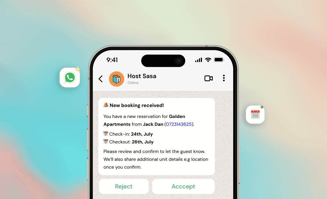 Managing Airbnb and Short-Stay Bookings From WhatsApp: A Better Way for Kenyan Hosts